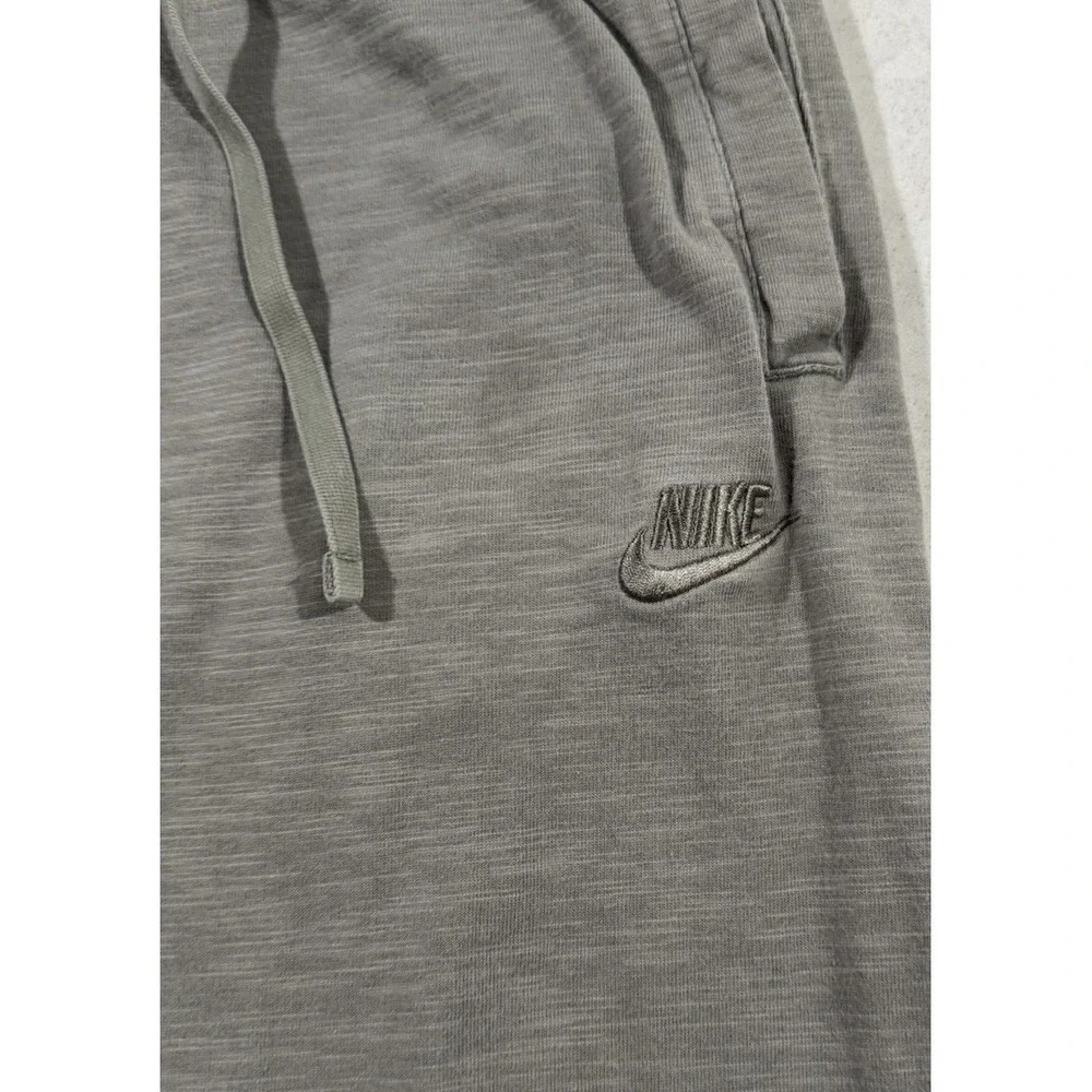 Nike Fleece Joggers Sweatpants Mens Medium Gray Cotton Athleisure Sportswear